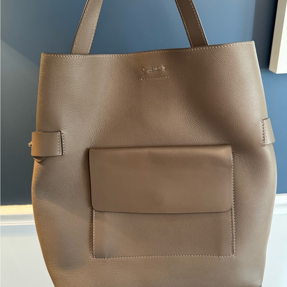 Reiss leather purse